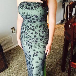 Andretta Donatello "Mermaid" Strapless Gown